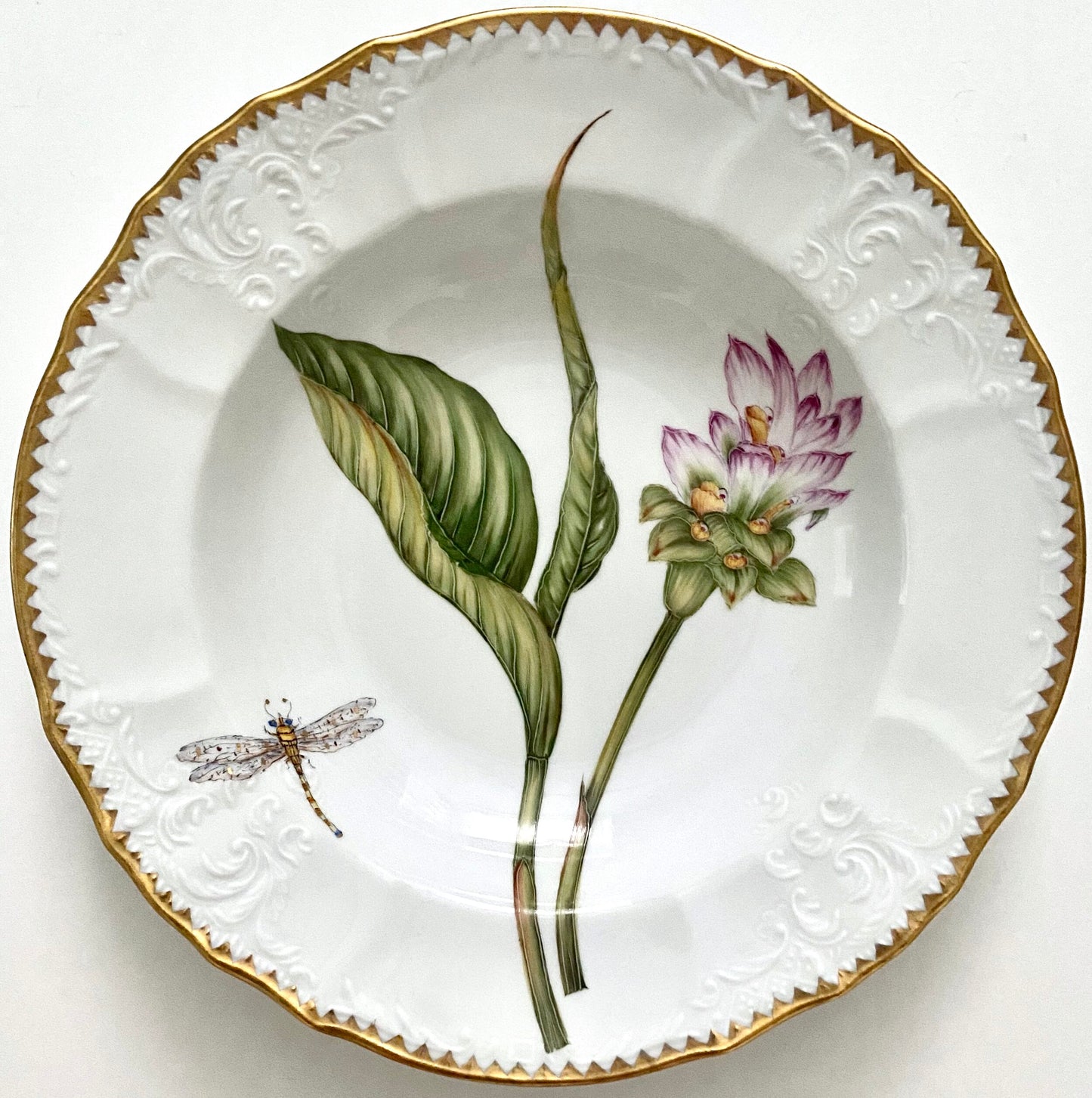 TX7 - Botanical Art Pasta/Soup Plate