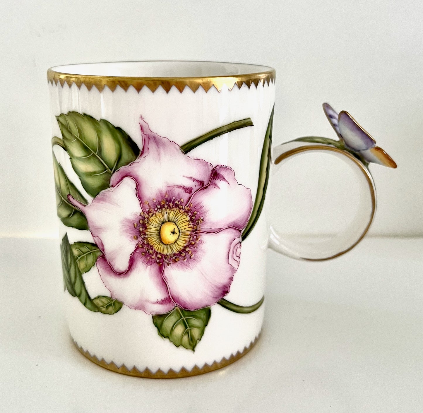 EP2 - Peony Butterfly Handle Mug