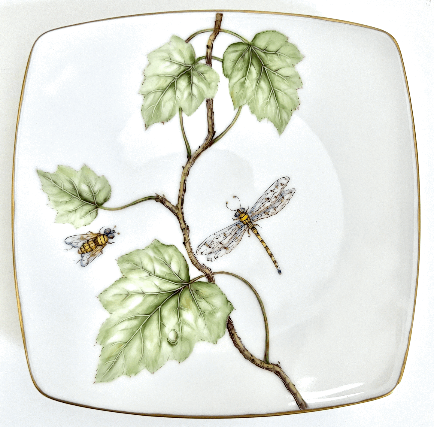 AD79 - Green Leaves Salad/Dessert Plate