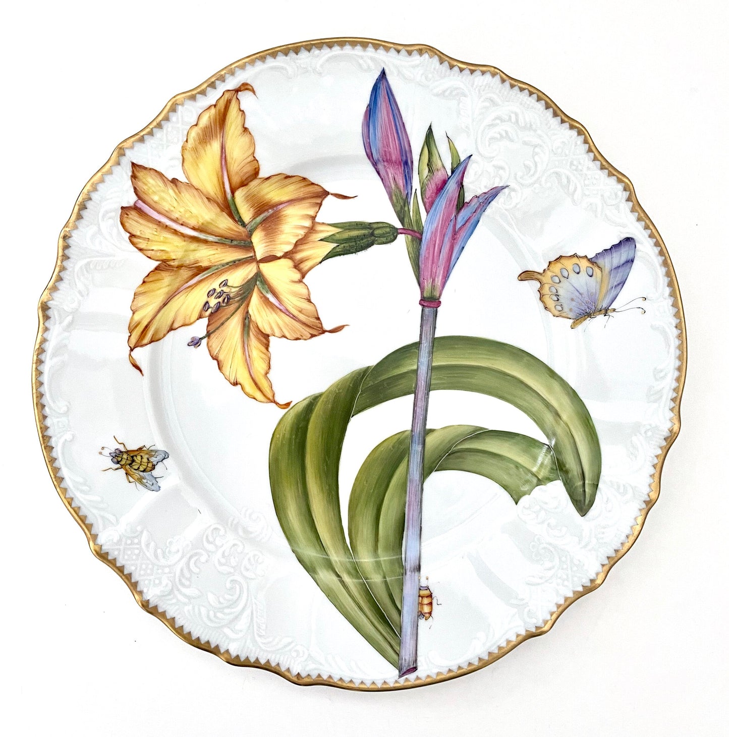 OF1 - Botanical Art Dinner Plate