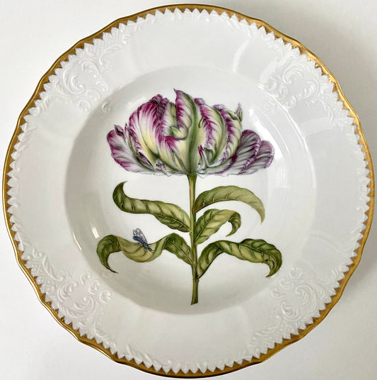 TX41 - Botanical Art Soup/Pasta Plate