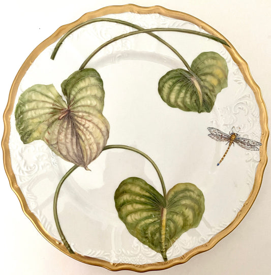 M115 - Antique Leaves Dinner Plate