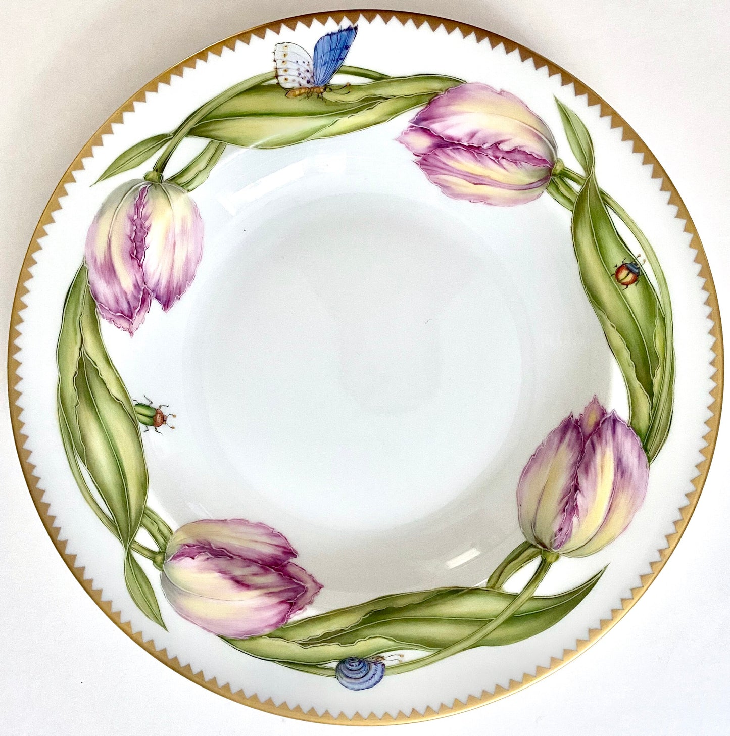 KS52 - Pink Tulip Soup/Pasta Plate