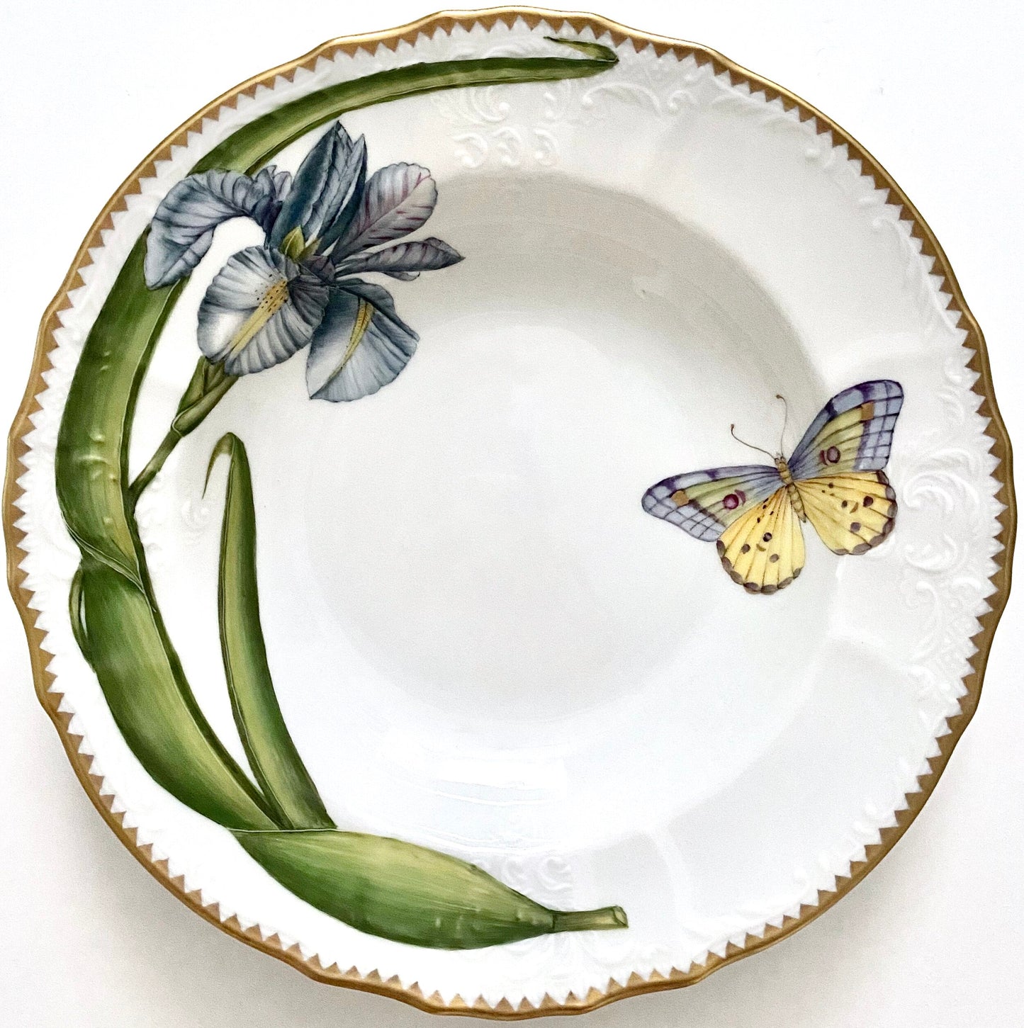 AW207  - Botanical Art Soup/Pasta Plate