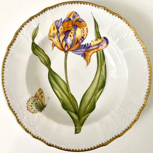 TX17 - Botanical Art Soup/Pasta Plate