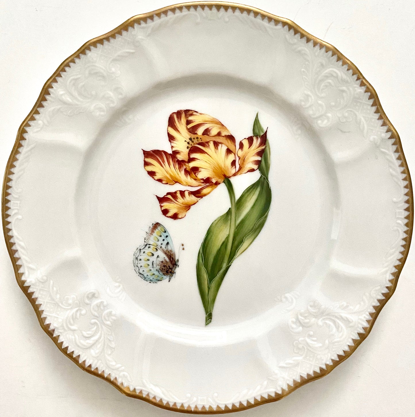 982 - Old Masters Tulips Salad/Dessert Plate