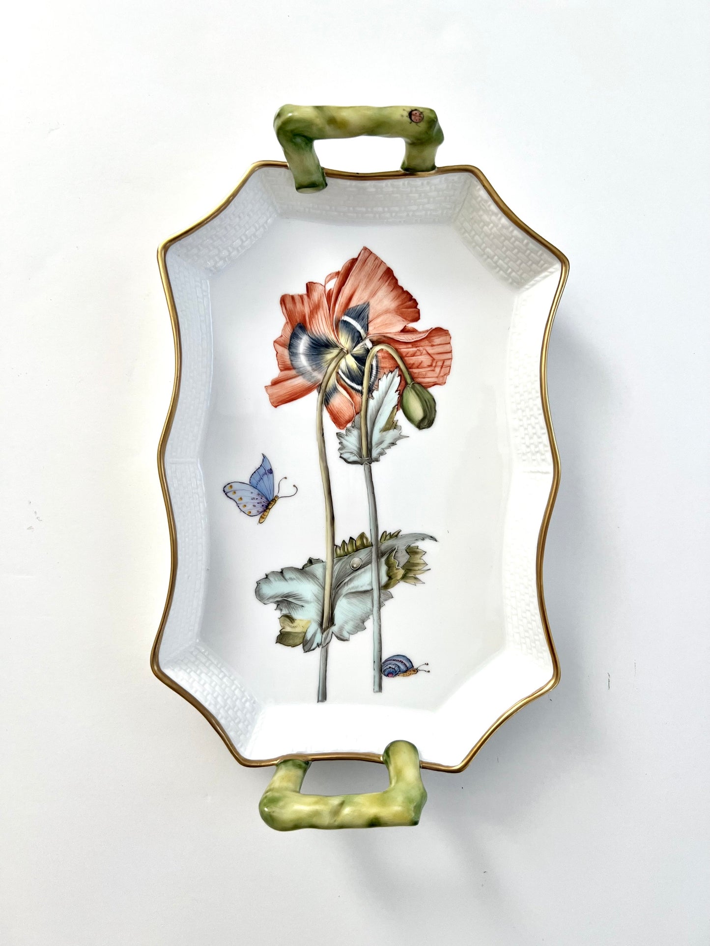 RG10 - Red Poppy Tray with Handles