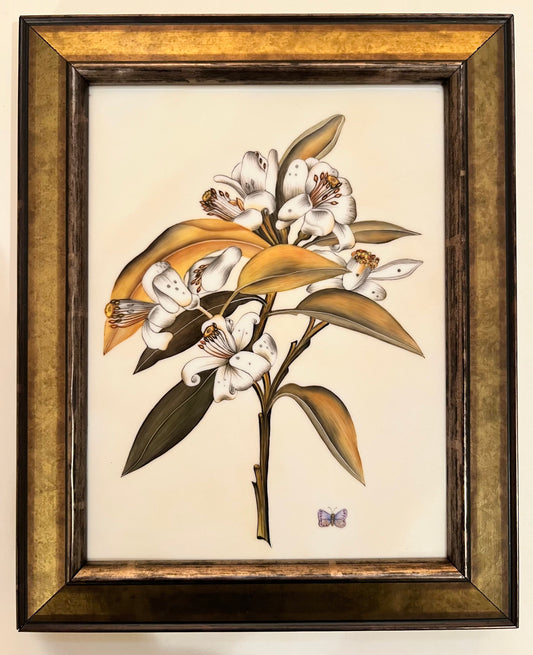 FP98 - Hand Painted Porcelain Framed Picture