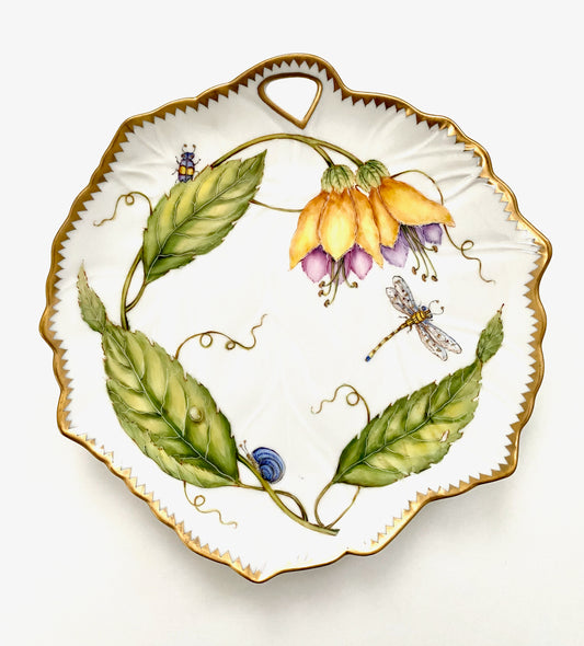ZE66 - Yellow Flower Salad/Dessert Plate