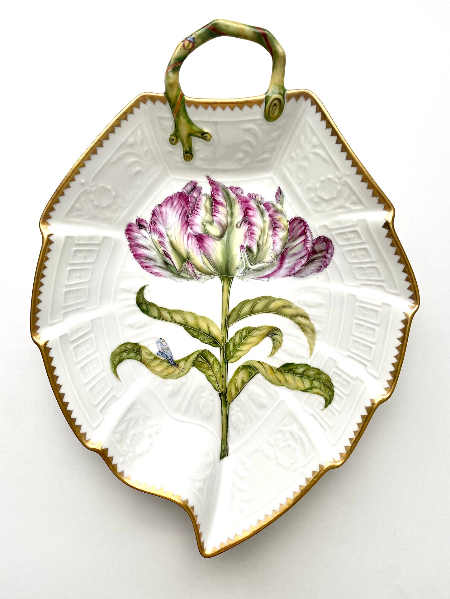PTL1 - Parrot Tulip Leaf Shaped Dish