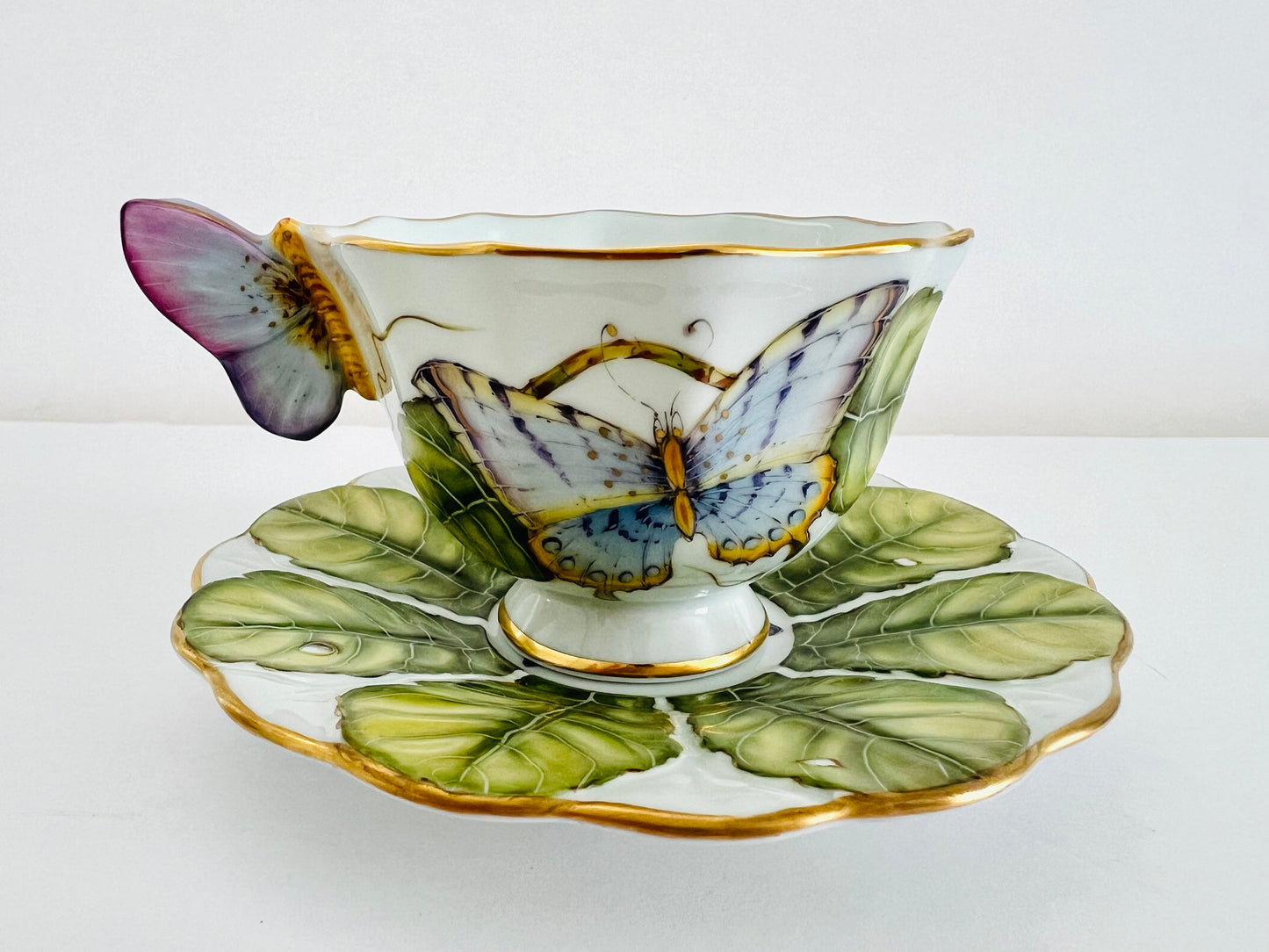 BH46 - Butterfly Handle Cup and Saucer