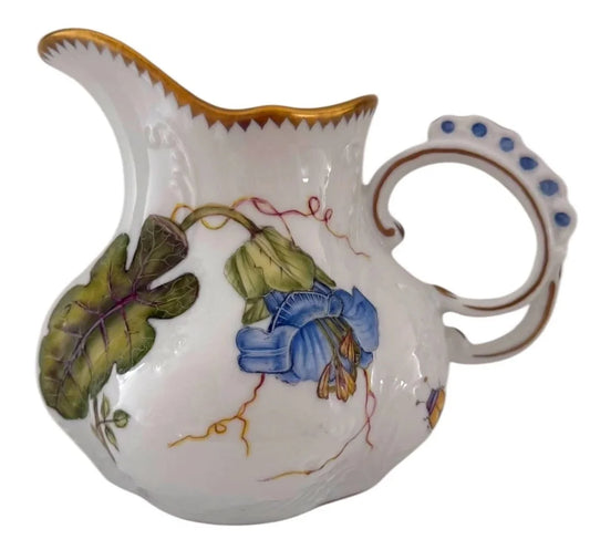 B32 - Blue Flower Vase/Pitcher