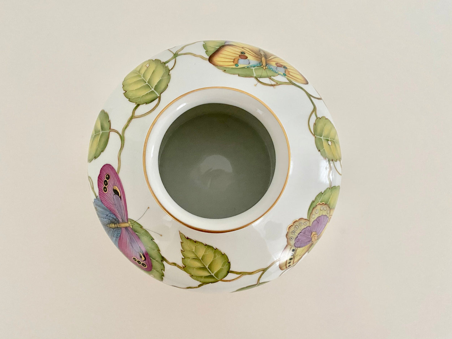 M391 - Art Nouveau Butterfly Low Vase