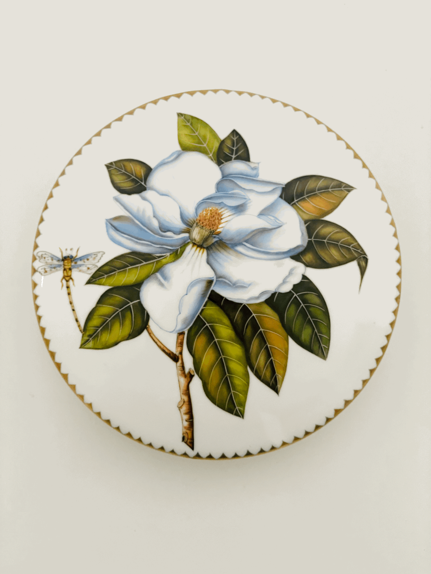 MAG52 - 7 inch Round Magnolia Box