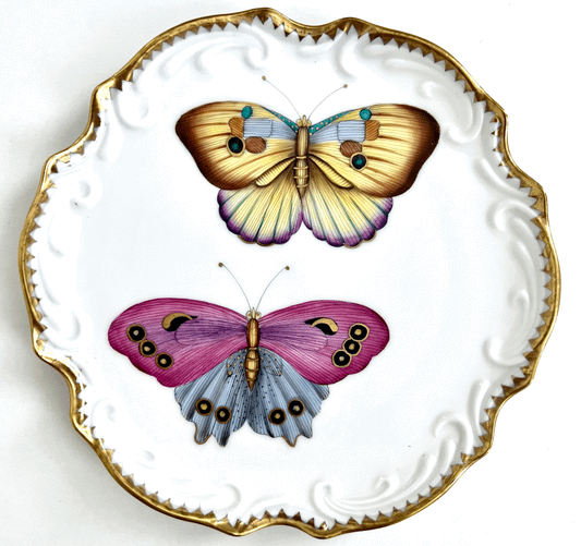 VL3H - Exotic Butterflies Appetizer/Bread and Butter Plate