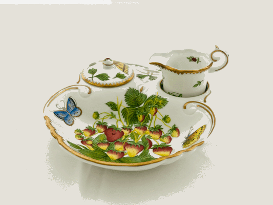 ST100 - 3 Pc. Large Strawberry Dish