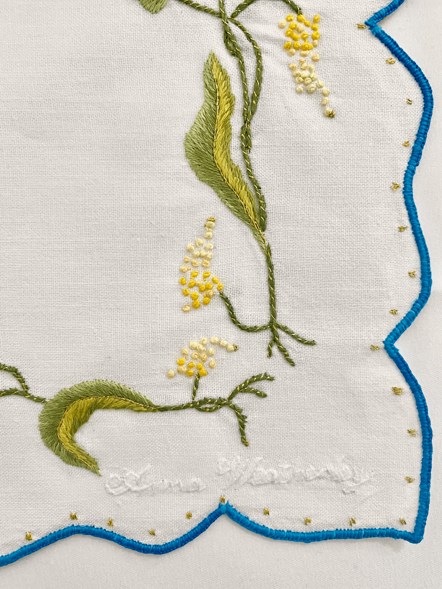 BY1 - Hand Embroidered  Placemats