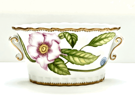 PE8 - Peony Oval Cachepot/Planter