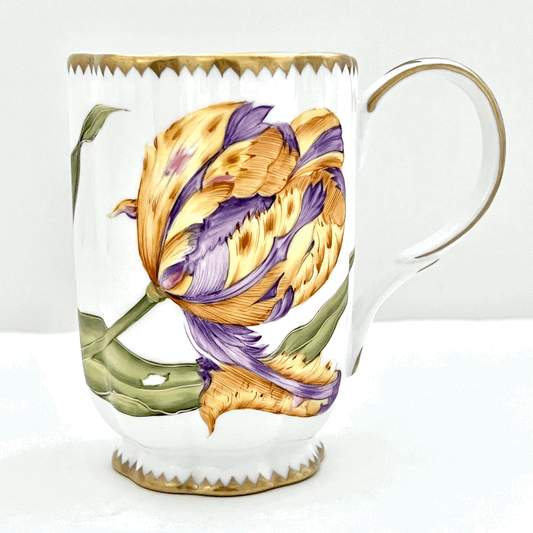 ZE108S - Purple/Yellow Tulip Mug