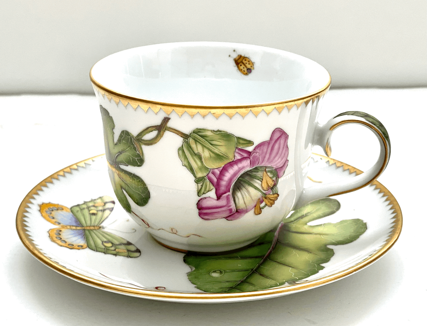 MT11 - Pink Flower Cup and Saucer